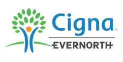 Cigna Evernorth health insurance logo for ABA therapy offered by Sierra Behavioral Therapy in Arlington, TX